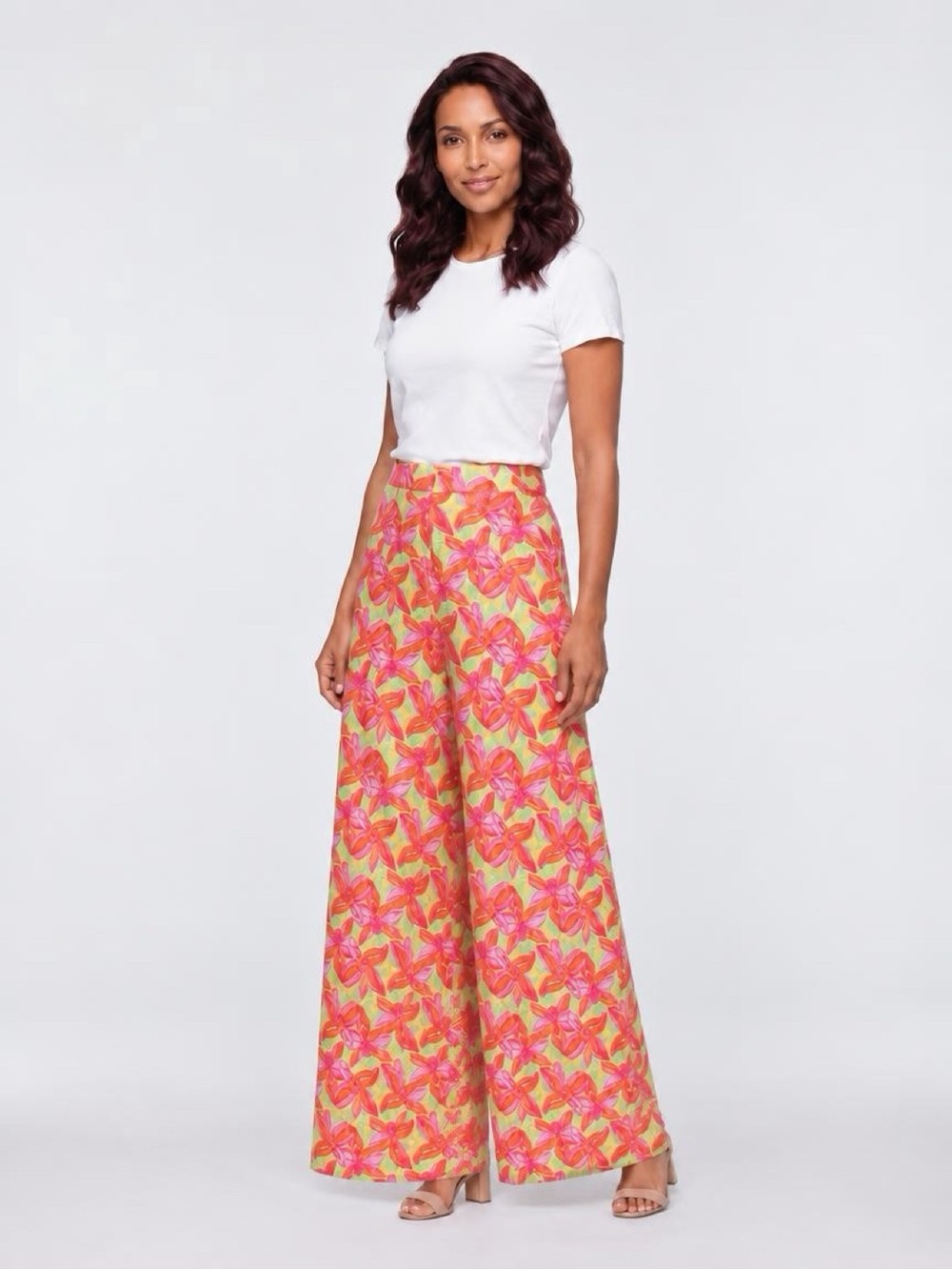 Lilly Pulitzer Wide Leg Floral Palazzo Pants- Medium